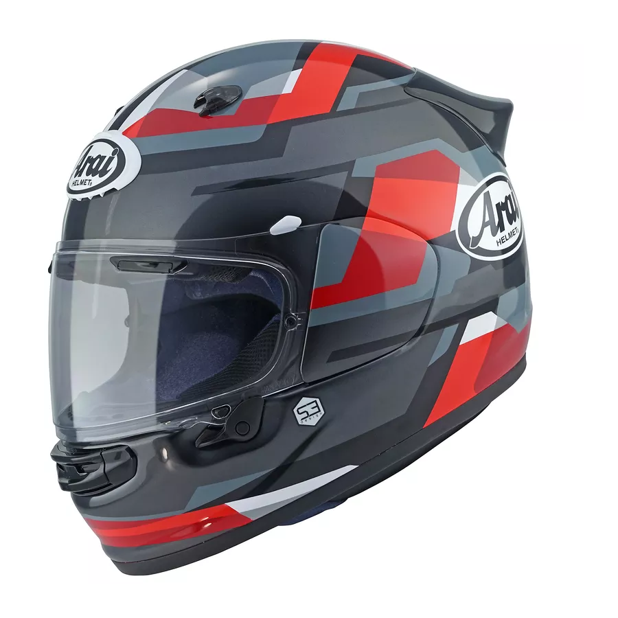 Casque ARAI Quantic Abstract Rouge