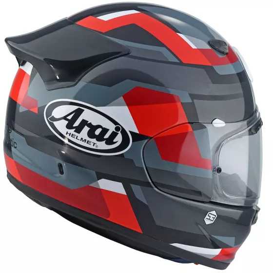 Casque ARAI Quantic Abstract Rouge