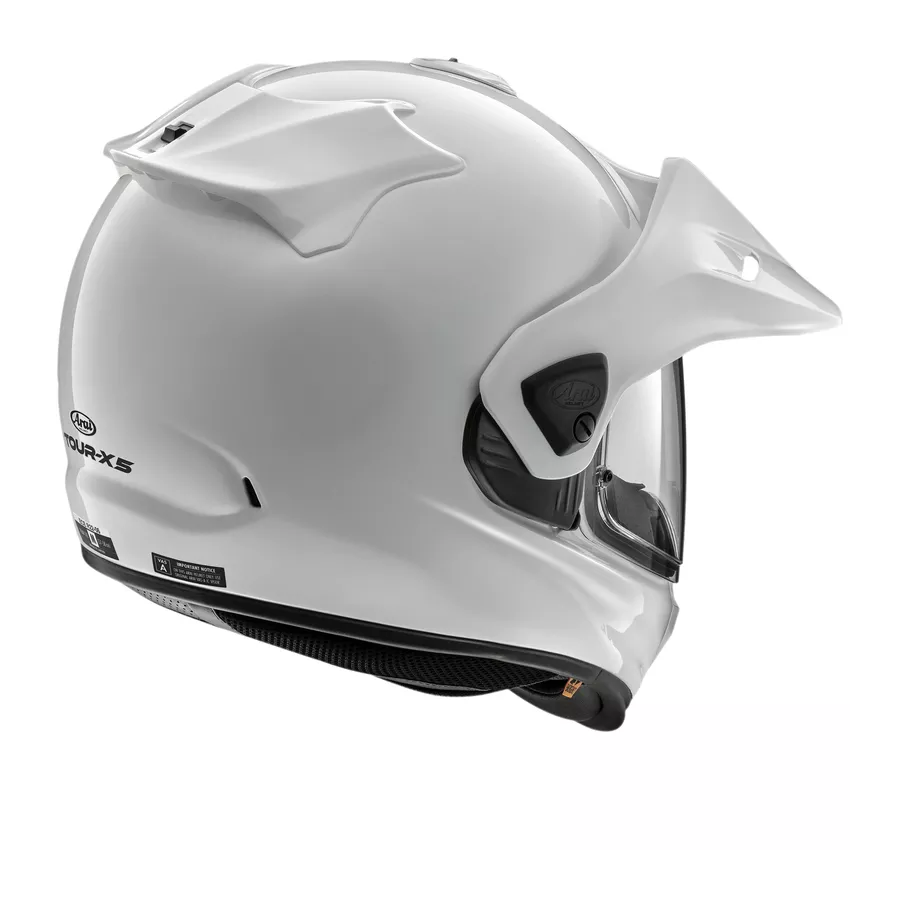 Casque Tout-terrain ARAI TOUR-X5 Diamond (ECE 22.06) blanc arrière degriffbike
