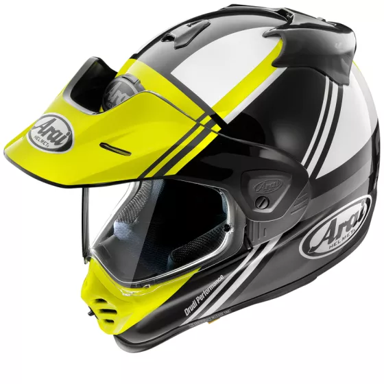 Casque Tout-terrain ARAI TOUR-X5 Cosmic (ECE 22.06) jaune fluo