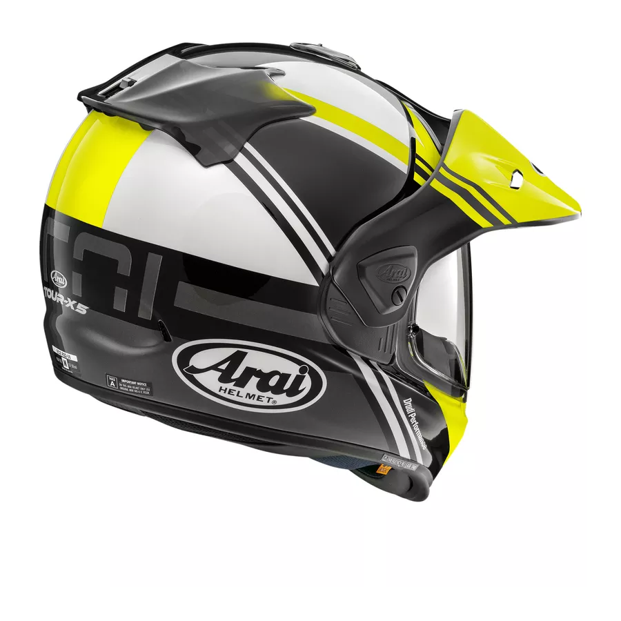 Casque Tout-terrain ARAI TOUR-X5 Cosmic (ECE 22.06) jaune fluo