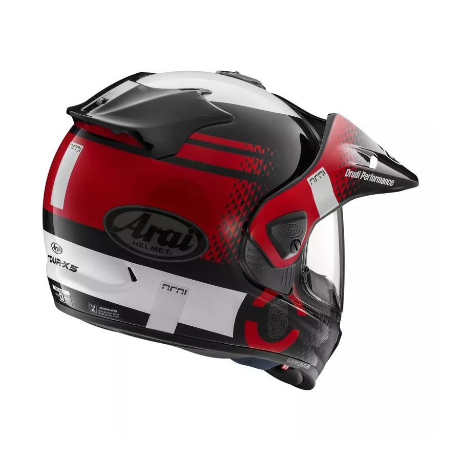 Casque Tout-terrain ARAI TOUR-X5 Print (ECE 22.06) degriffbike rouge