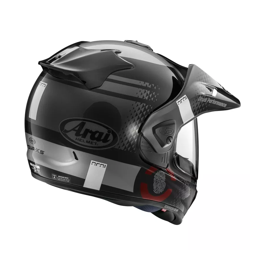 Casque Tout-terrain ARAI TOUR-X5 Print (ECE 22.06) degriffbike noir