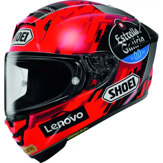Casque intégral X-Spirit Pro 2 Marquez 9 Replica (ECE 22.06) - Noir-Rouge