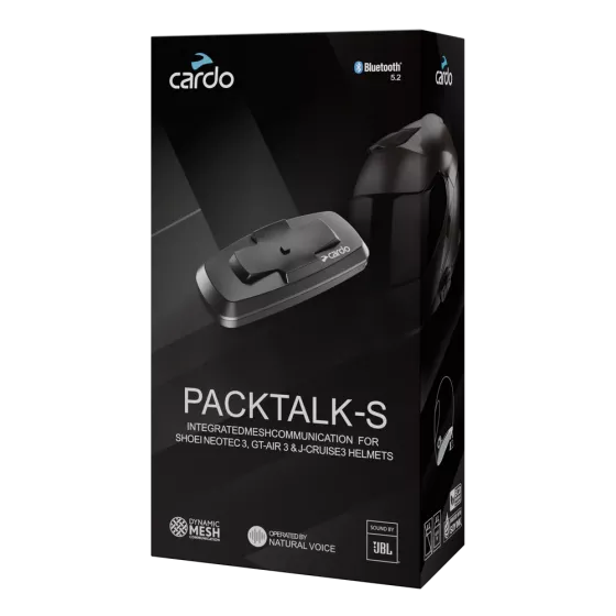 Intercom Cardo PACKTALK-S pour casques SHOEI Gen 3