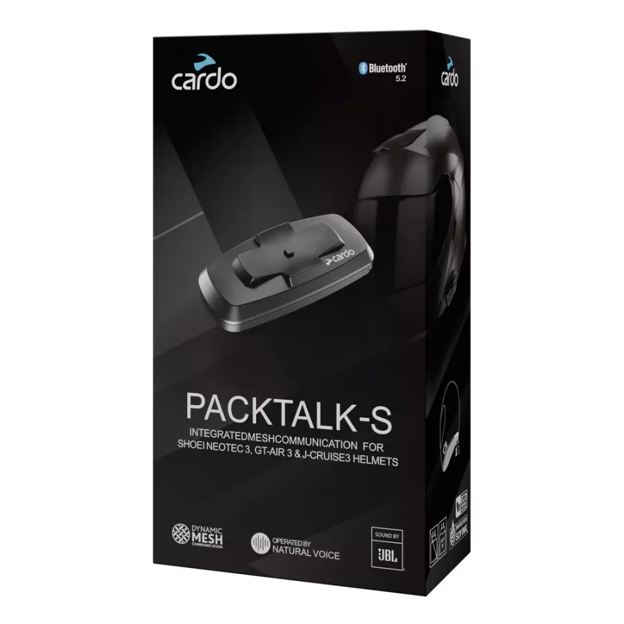 Intercom Cardo PACKTALK-S pour casques SHOEI Gen 3