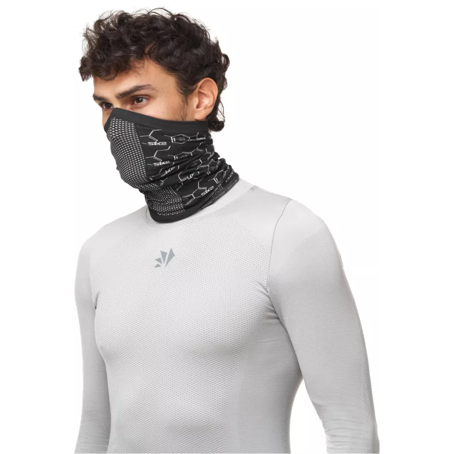 Tour de cou SIX2 TBX V2 Molecola - Noir-Carbone-Blanc