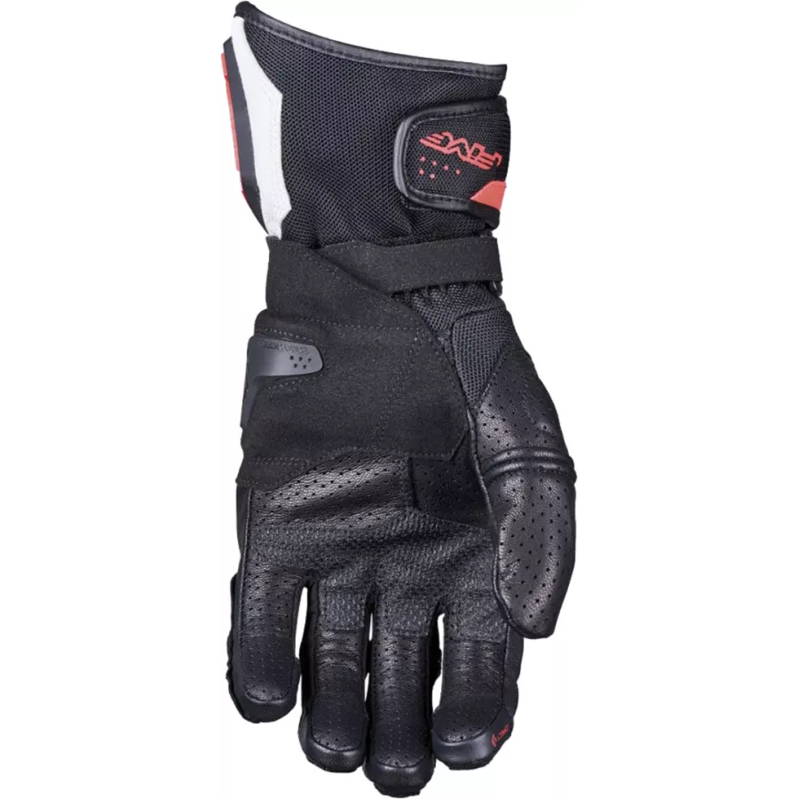 Gants Moto Été FIVE RFX4 EVO AIRFLOW noir-blanc-fluo-rouge