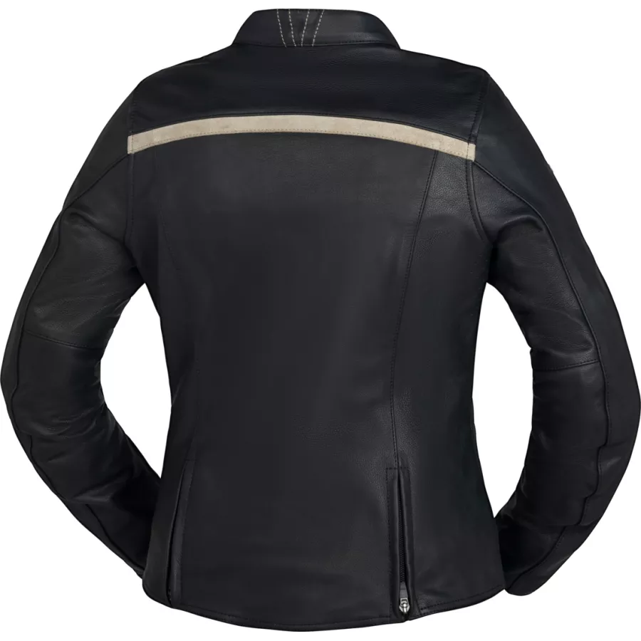 IXS Classic LD Stripe Damen Lederjacke – Retro Look – AAA