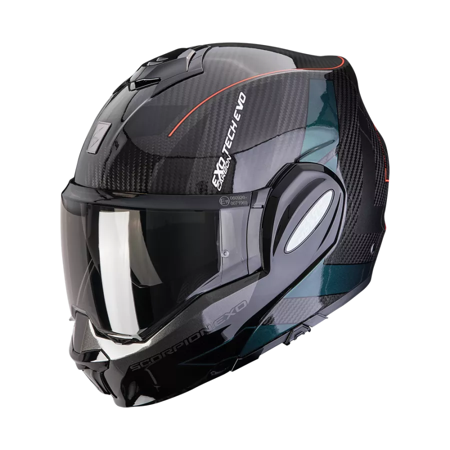 Casque Scorpion EXO-TECH EVO Carbon CAD Noir-Vert