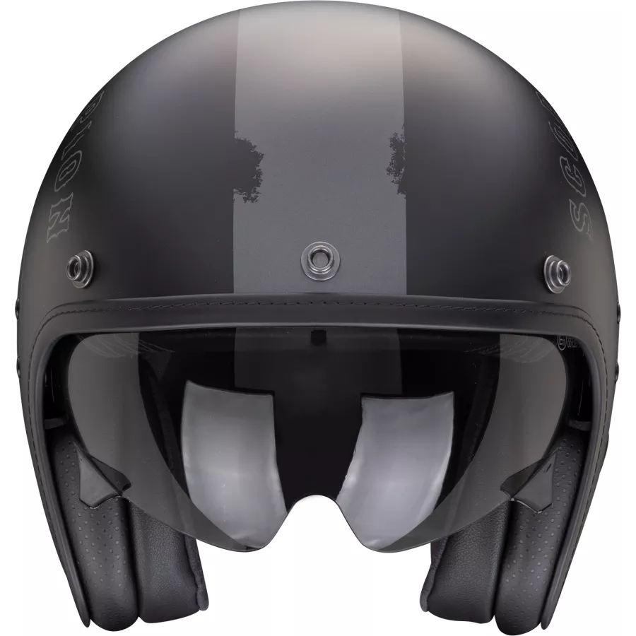 Casque Jet Scorpion Belfast Evo Spade – Noir Mat & Argent