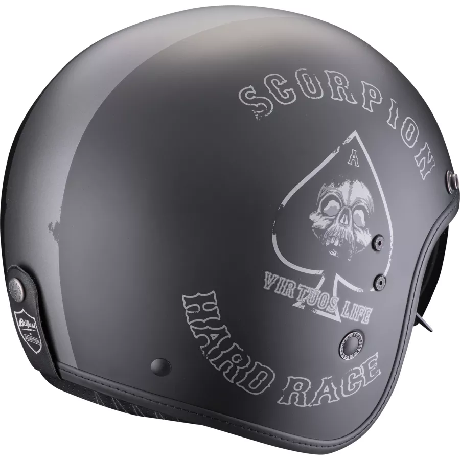 Casque Jet Scorpion Belfast Evo Spade – Noir Mat & Argent