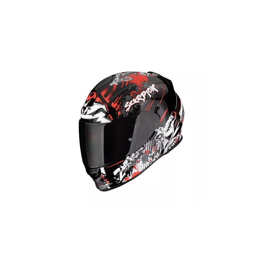 Casque intégral SCORPION EXO-491 SPECTOR noir rouge