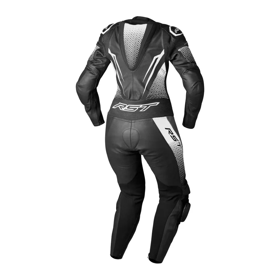 Combinaison cuir femme RST TRACTECH EVO D3O 1 pièce noir-blanc degriffbike.ch