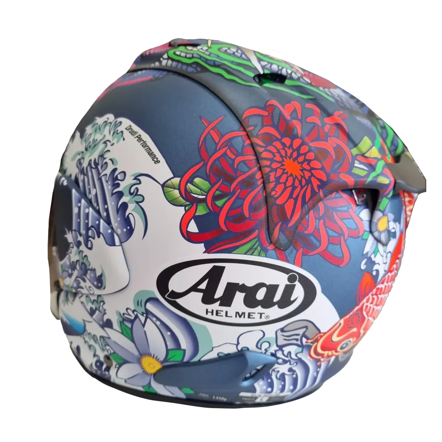 Casque jet Arai SZ-R Evo Oriental - Bleu Mat