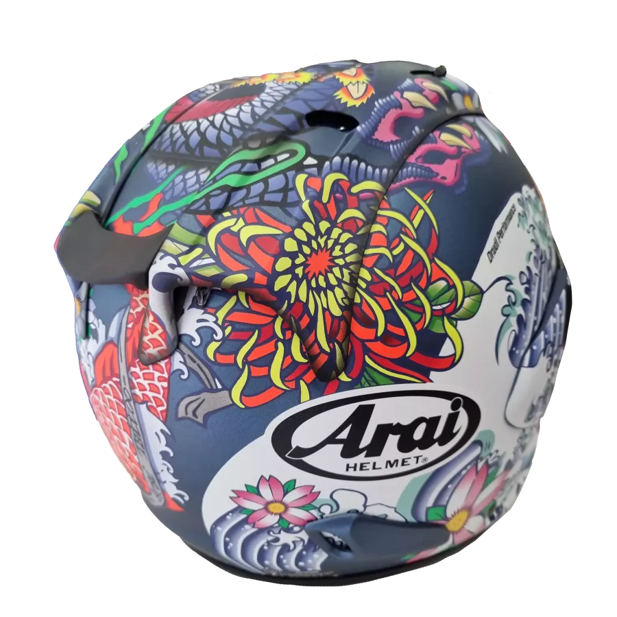Casque jet Arai SZ-R Evo Oriental - Bleu Mat