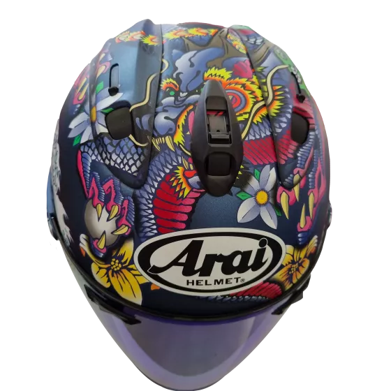 Casque jet Arai SZ-R Evo Oriental - Bleu Mat