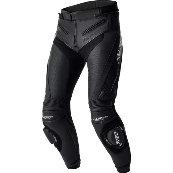 Pantalon RST Tractech Evo D3O Cuir noir et blanc