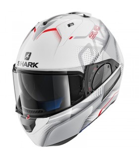 Casque SHARK EVO ONE 2 KEENSER BLANC/GRIS/ROUGE