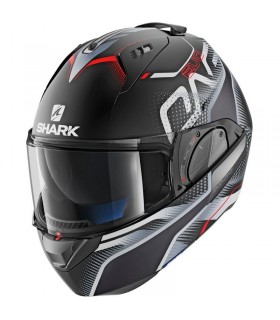 Casque SHARK EVO ONE 2 KEENSER MAT Noir-Gris-Rouge