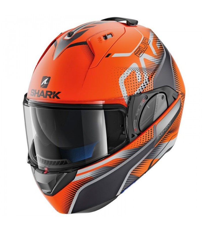 Casque SHARK EVO ONE 2 KEENSER MAT Noir-Gris-Rouge