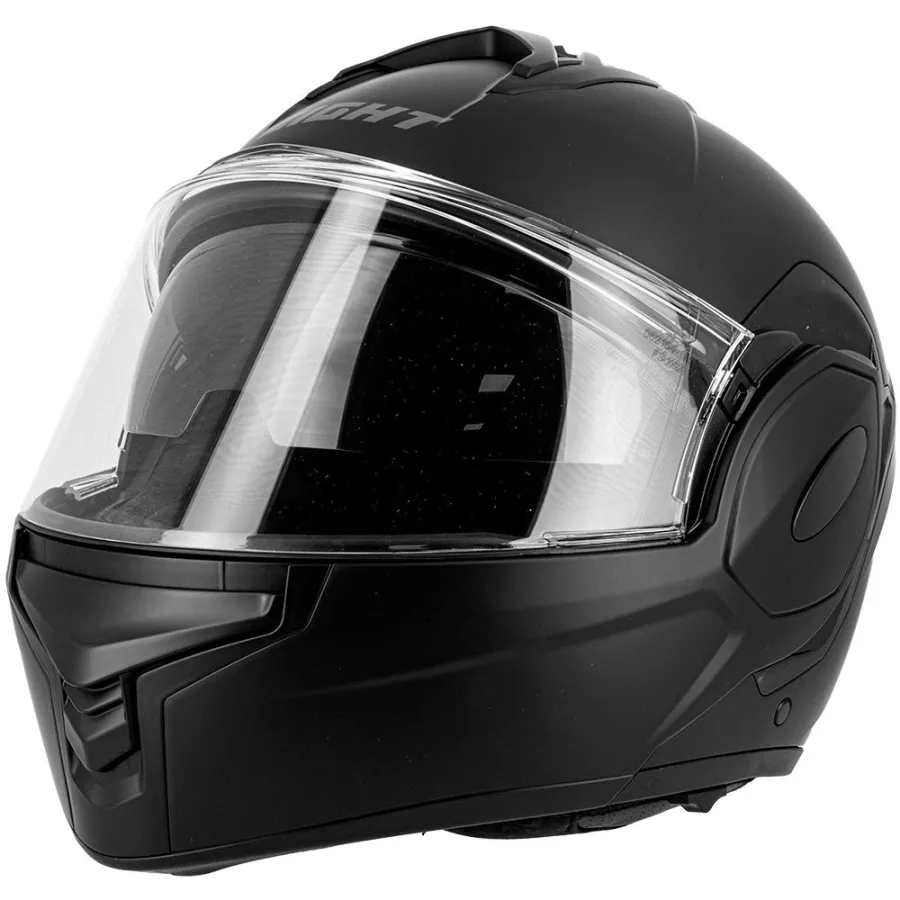 Modularer Helm Eight FlipTech schwarz-matt degriffbike