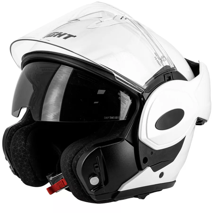 Modularer Helm Eight FlipTech schwarz-matt degriffbike