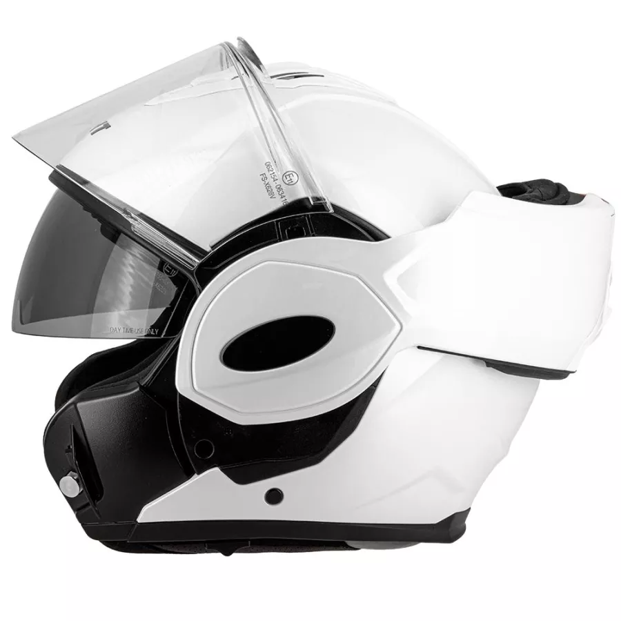 Modularer Helm Eight FlipTech Perlmutt Weiss degriffbike.ch