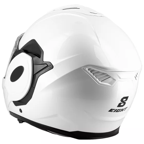 Modularer Helm Eight FlipTech Perlmutt Weiss degriffbike.ch
