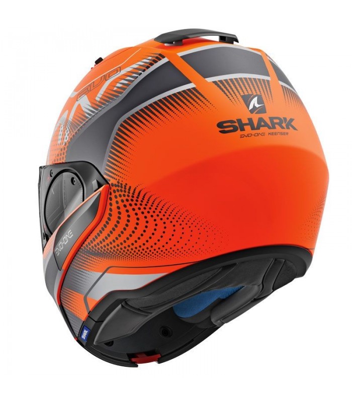Casque SHARK EVO ONE 2 KEENSER MAT Noir-Gris-Rouge