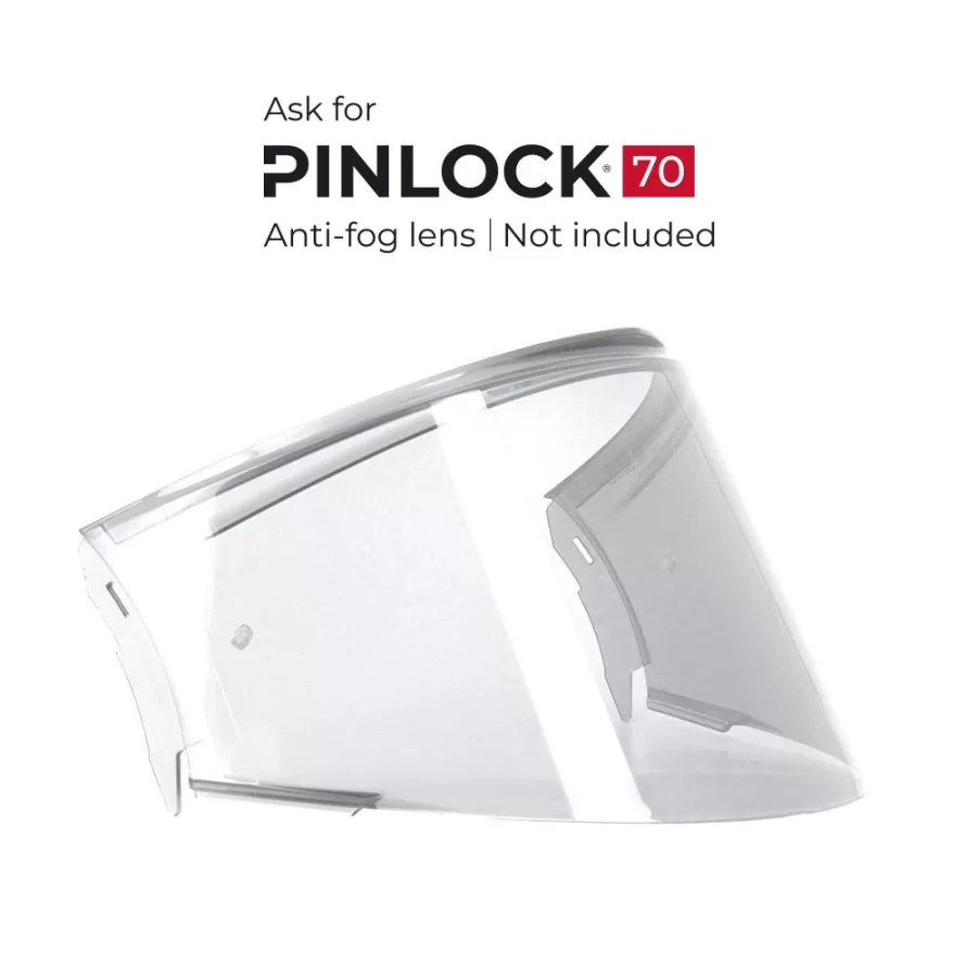 Visière Eight Fliptech Incolore – Pré-percée pour Lentille Pinlock® Antibuée