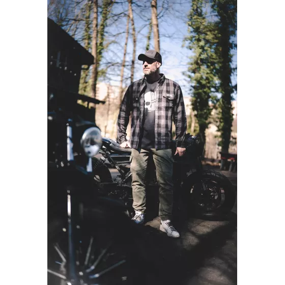 Raw Ride RAW ARMOR Kevlar Motorradhemd – CE AA & Level 2 Schutz