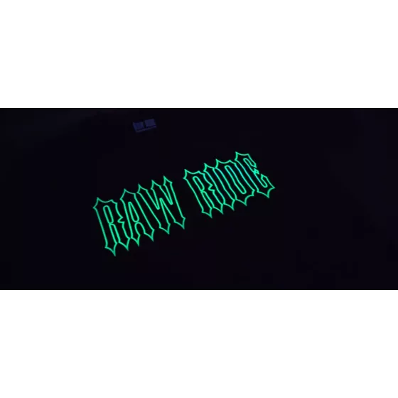 T-shirt biker Raw Ride phosphorescent Skull Glow degriffbike.ch