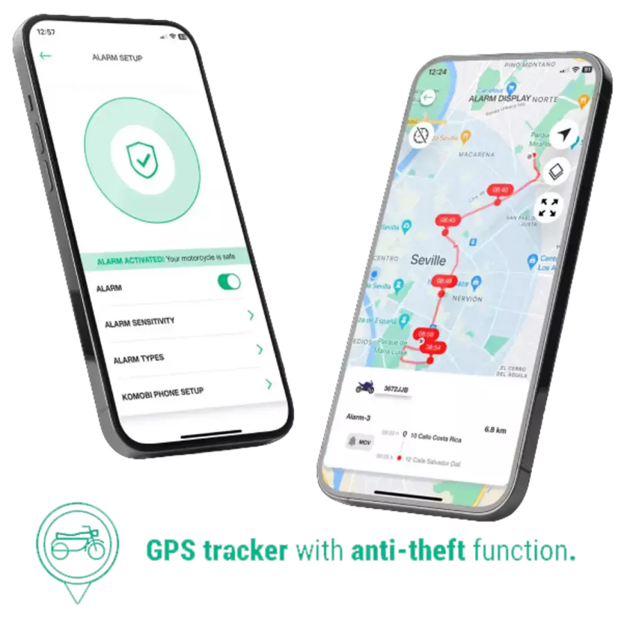 Système antivol GPS Komobi City Max degriffbike.ch