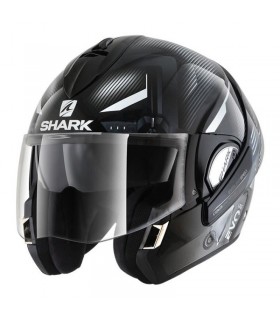 Casque moto modulable SHARK EVOLINE S3 SHAZER NOIR/BLANC moins cher