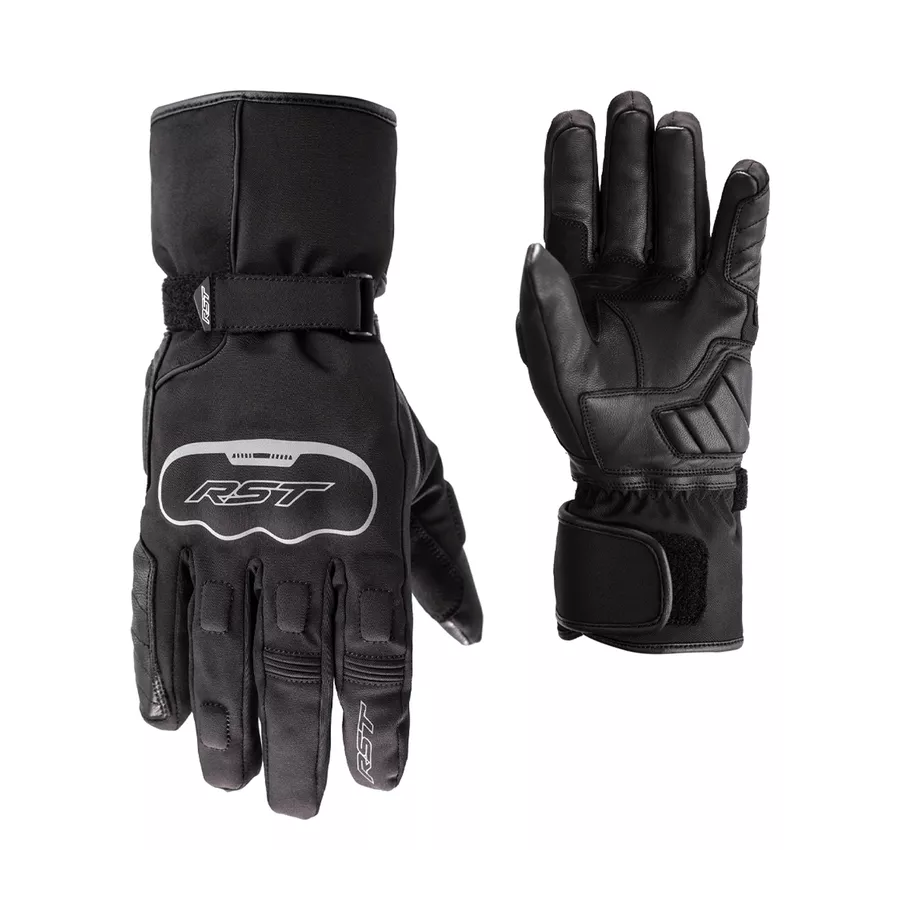 RST Axiom Waterproof Handschuhe Textil/Leder, Schwarz