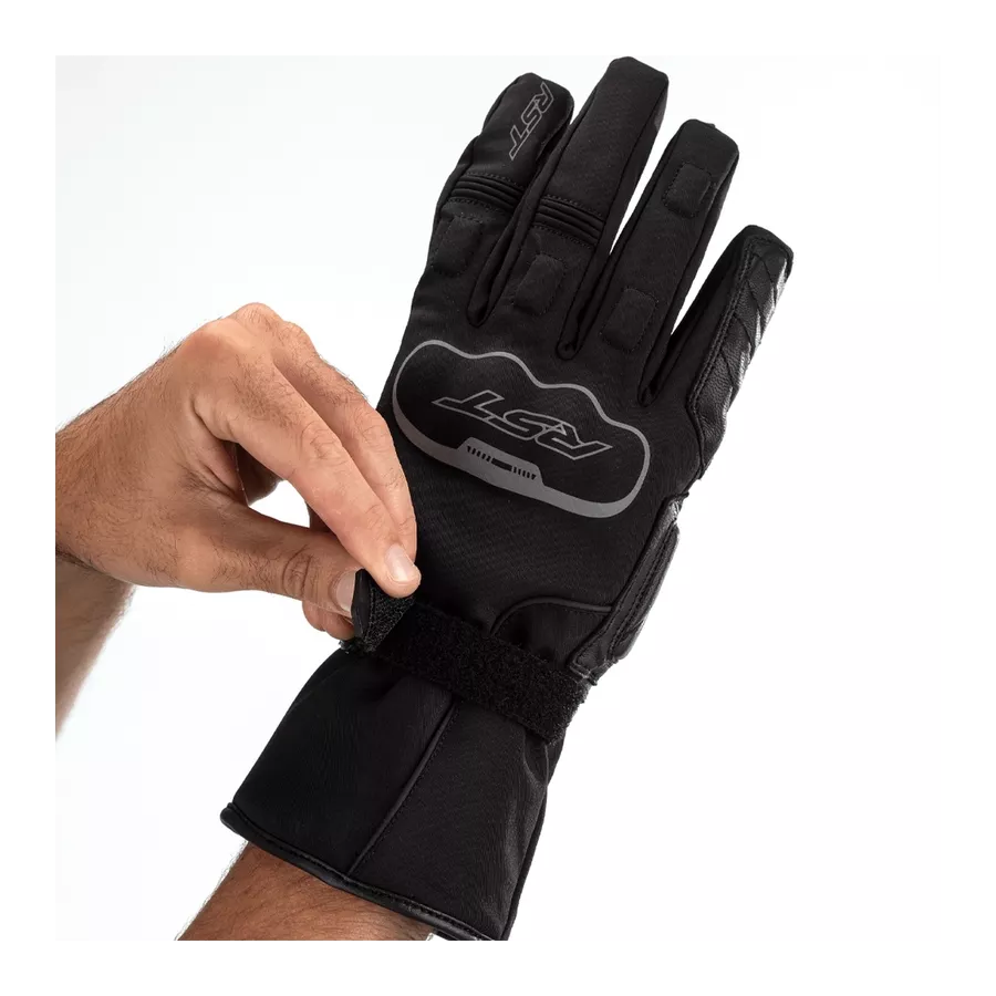 RST Axiom Waterproof Handschuhe Textil/Leder, Schwarz