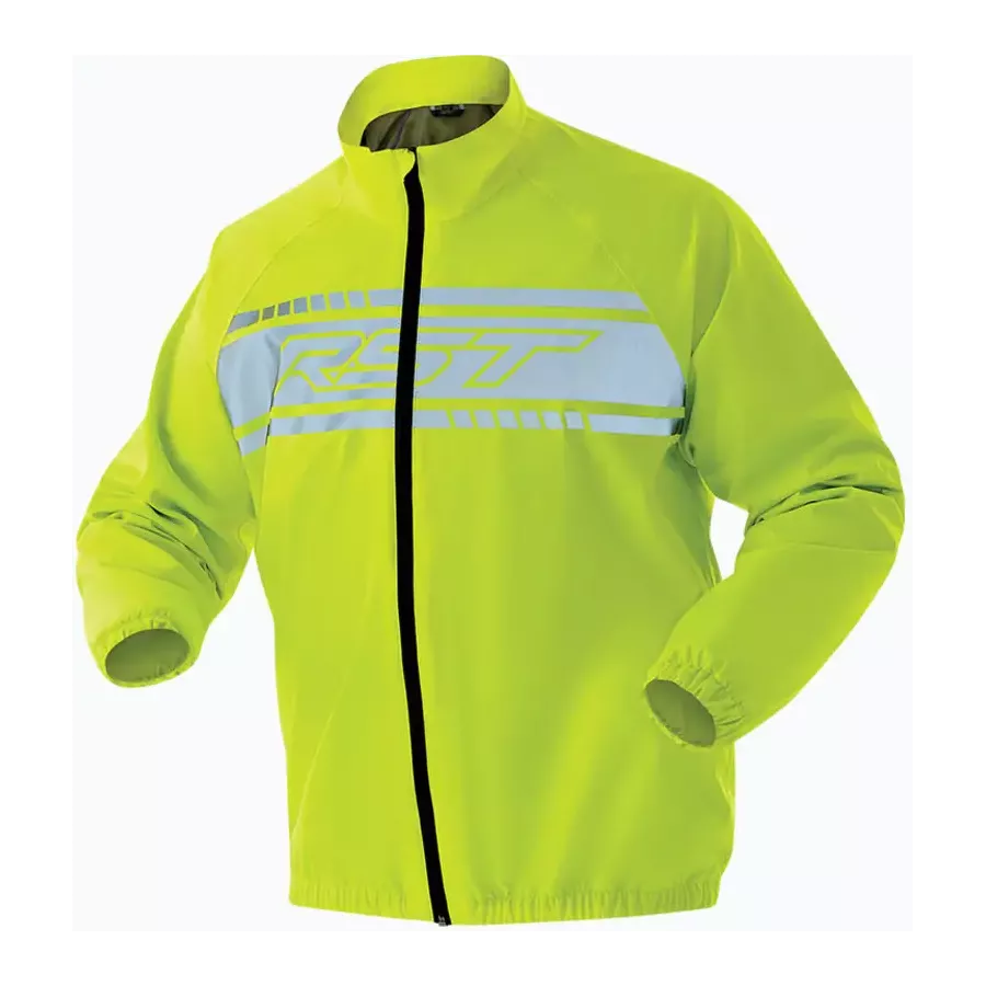 Wasserdichte reflektierende Regenjacke RST Flo-Rider Waterproof - Leuchtgelb degriffbike.ch