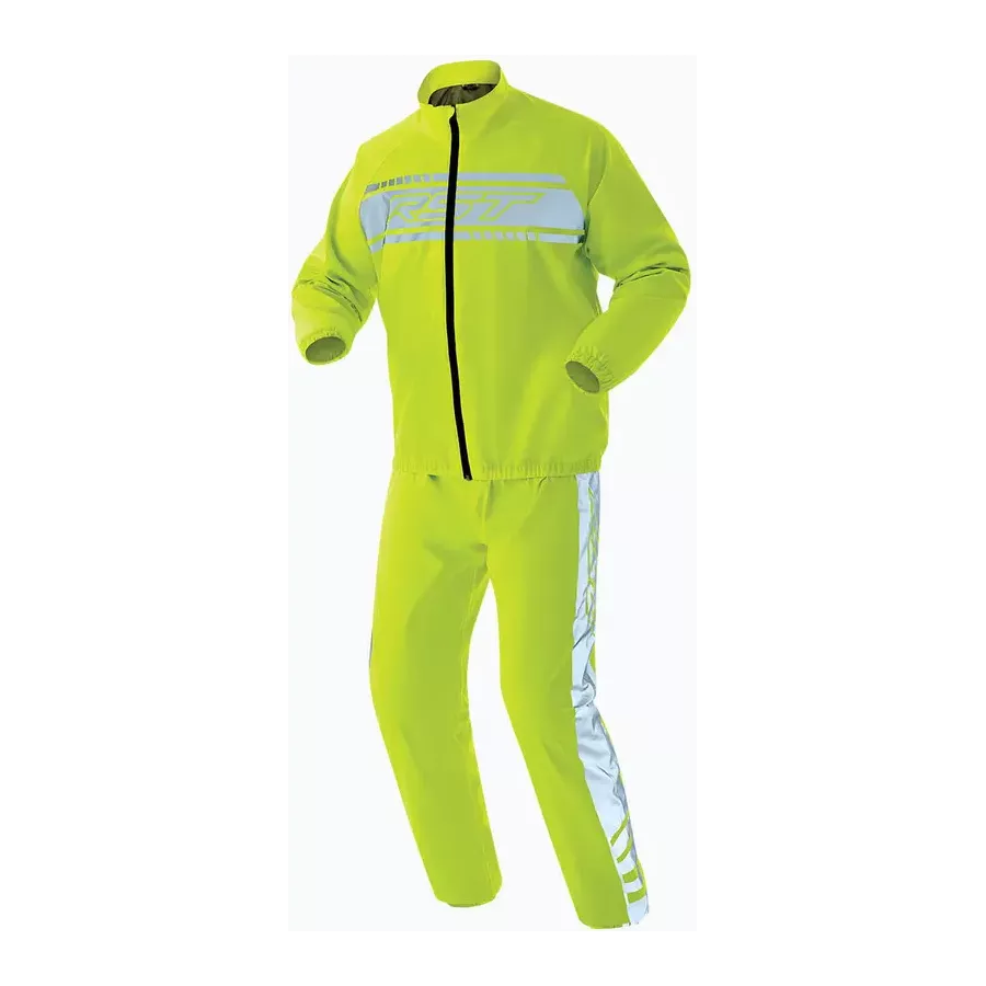 Wasserdichte reflektierende Regenjacke RST Flo-Rider Waterproof - Leuchtgelb