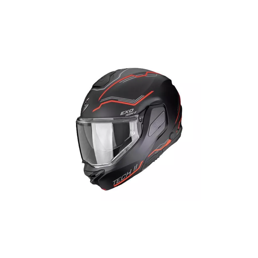 SCORPION EXO-TECH II DASH Noir mat-Argent-Rouge degriffbike.ch