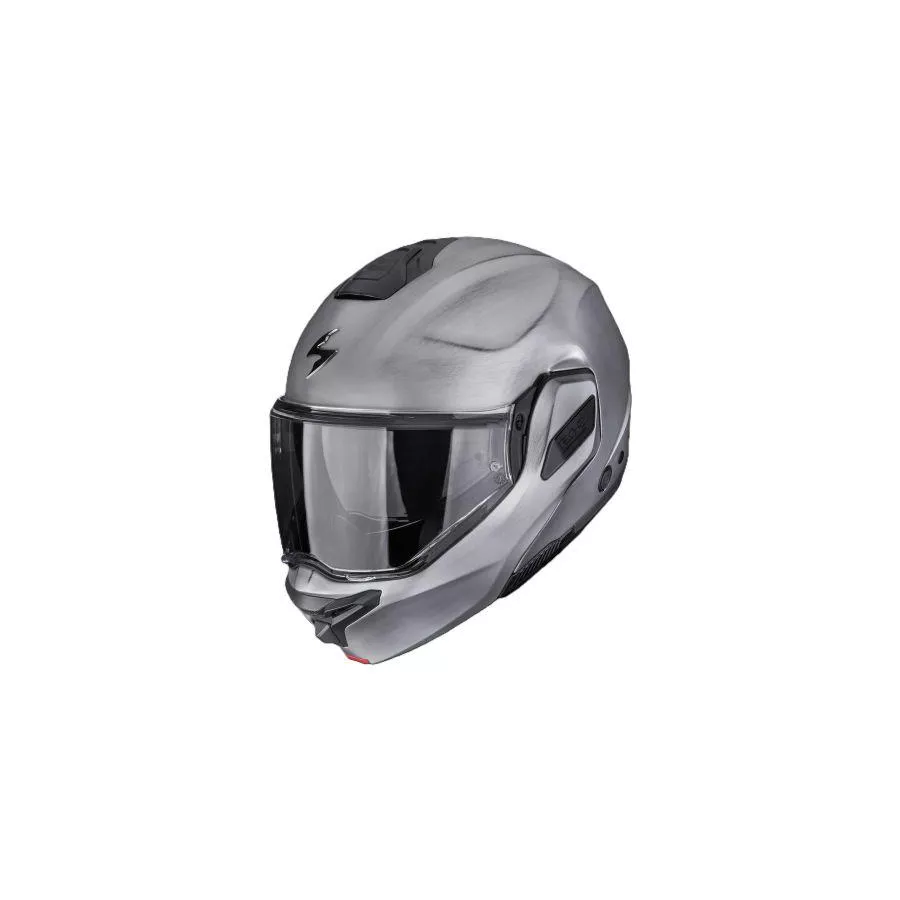 Modularer Helm SCORPION EXO-TECH II SCRATCH (ECE 22-06) - Silber degriffbike.ch