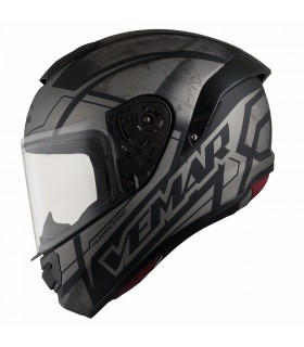 Casque Vemar Hurricane Claw Mat Noir Gris chez Degriffbike