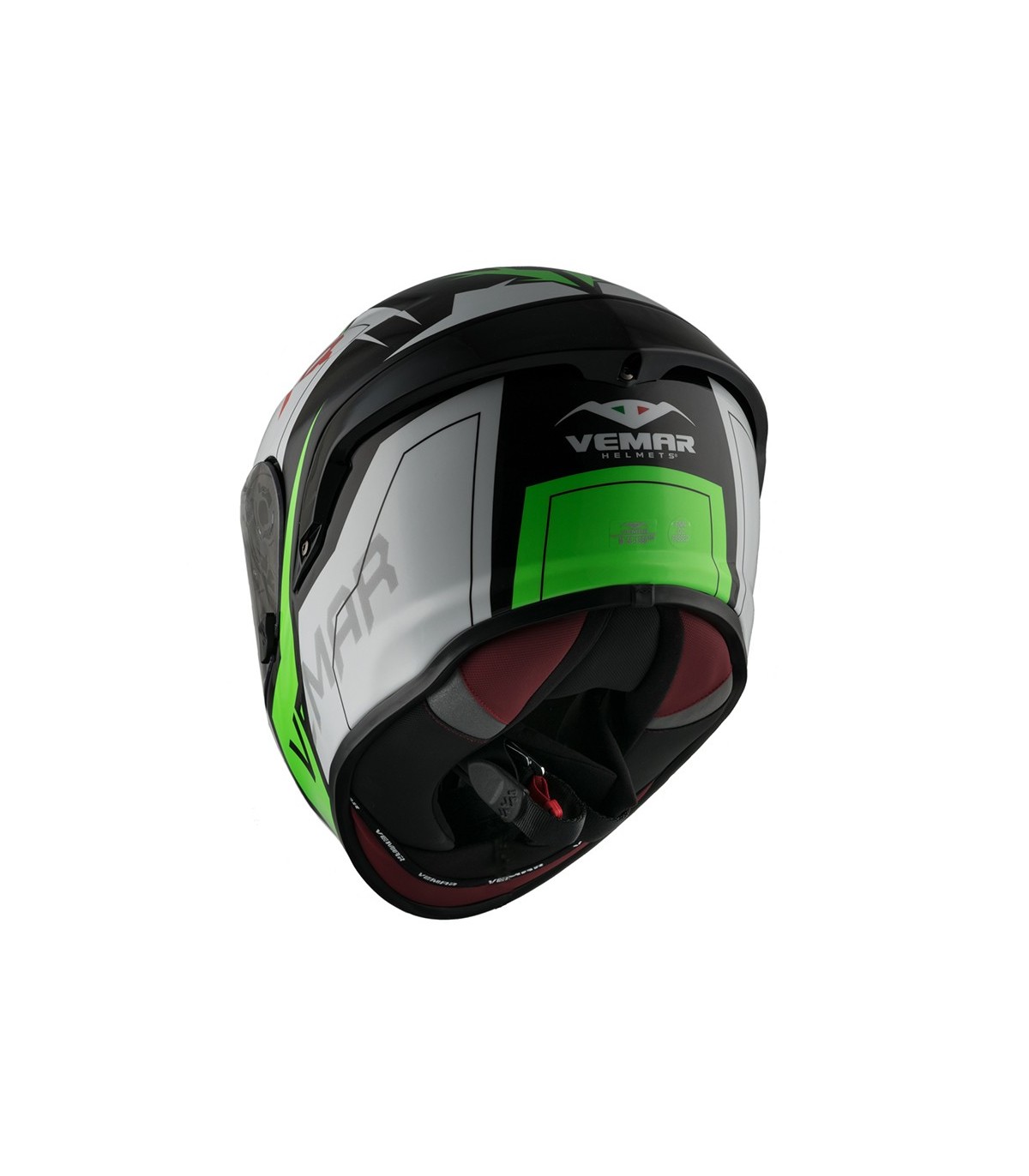 Vemar Degriffbike Hurricane Blanc Revenge Noir Vert Casque Chez c3lFKuT1J