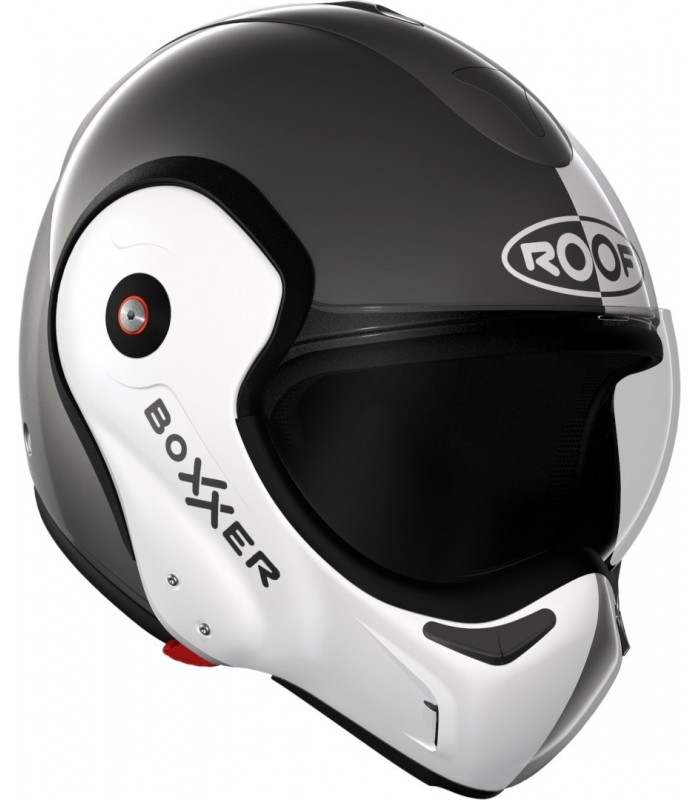 casque modulable roof boxxer face métal blanc nacré - degriffbike.ch