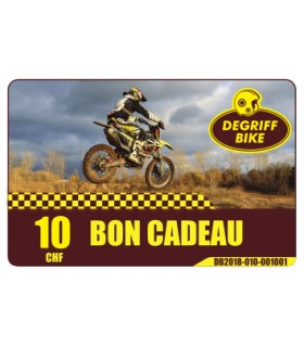 Bon cadeau Moto Degriffbike CHF 10 - degriffbike.ch