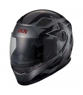 casque enfant ixs 135 Kids 2.0 gris noir rouge - degriffbike.ch