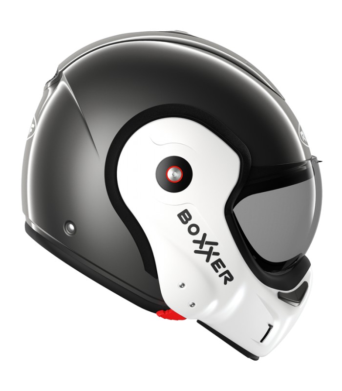 casque modulable roof boxxer face métal blanc nacré - degriffbike.ch