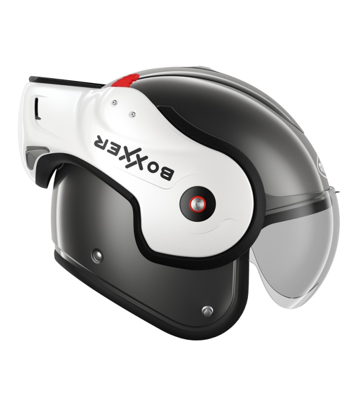 casque modulable roof boxxer face métal blanc nacré - degriffbike.ch