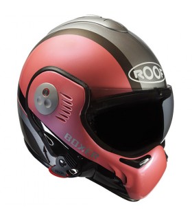 Casque Modulable ROOF Boxer V8 Manga (ECE22-05) - Rose nacré-Alu