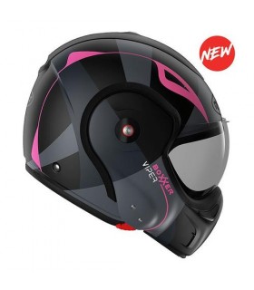 modularer Dachboxxer Viper Helm schwarz matt pink - degriffbike.ch
